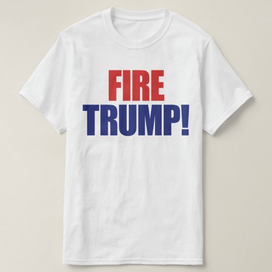 トランプを解任せよ - トランプ大統領を弾劾 Tシャツ (デザイン正面)