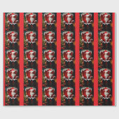 トランプアスサンタクロースのクリスマスラッピング紙 ラッピングペーパー (フラット)