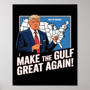 トランプアメリカのメキシコ湾大統領トランプ湾A ポスター