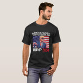 トランプアメリカスお気に入りのテューテッドフェロンレトロUSA Tシャツ (正面フル)