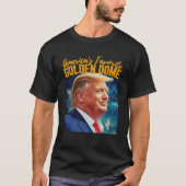 トランプアメリカズゴールデンお気に入りのドームトランプヘアゴー Tシャツ (正面)