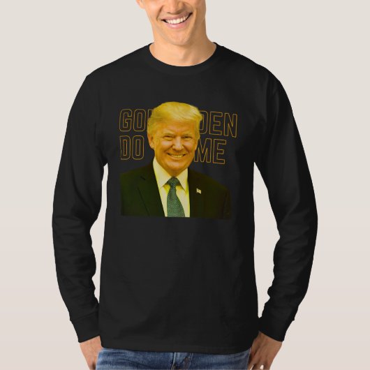 トランプアメリカズゴールデンお気に入りのドームトランプヘアゴー Tシャツ (正面)