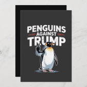 トランプアンチに対するペンギンTarrifsに抵抗する シーズンカード (正面/裏面)