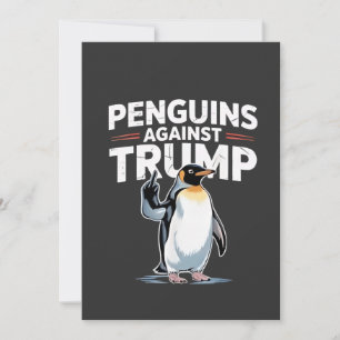 トランプアンチに対するペンギンTarrifsに抵抗する シーズンカード