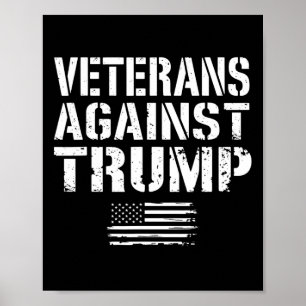 トランプアンチに対する退役軍人人種差別アメリカ軍隊Ve ポスター