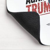 トランプアンチトランプUSAに対するペンギン マウスパッド (コーナー)