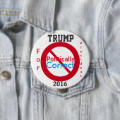 トランプアンチ政治的修正2016 缶バッジ (インサイチュ)