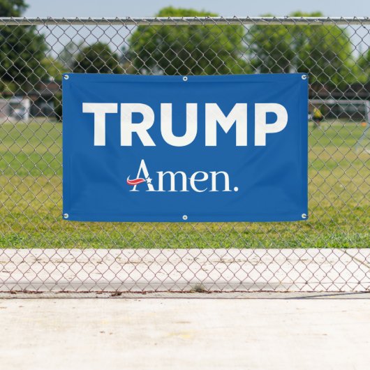 トランプアーメン 横断幕 (インサイチュ)