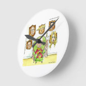 トランプイスプーチンオンザリッツギフト ラウンド壁時計 (傾斜)