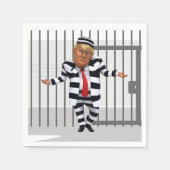 トランプインプリズン衣服ペーパーナプキン スタンダードカクテルナプキン (正面)