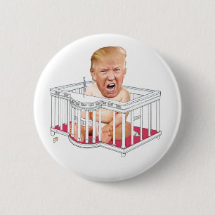 トランプインホワイトハウスプレイペン 缶バッジ