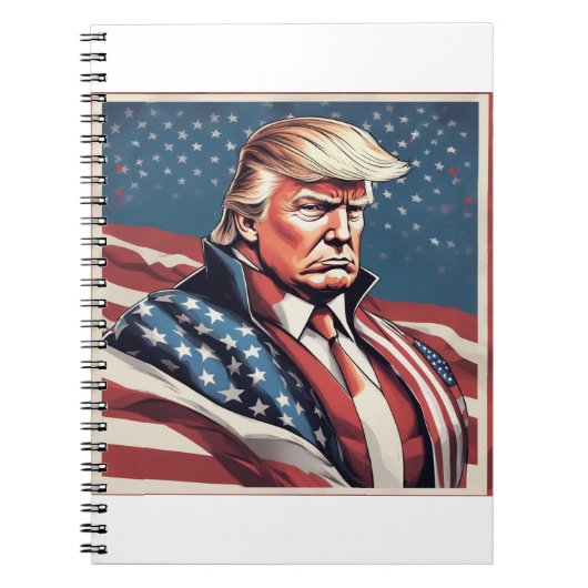 トランプエピックアメリカンフラッグノートブック ノートブック (正面)