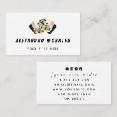 トランプエースオブクラブチップスカジノテーマ クール 名刺 (正面/裏面)