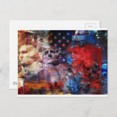 トランプオン山ルシュモア ポストカード (正面/裏面)