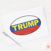 トランプオーバルステッカー 楕円形シール (封筒)