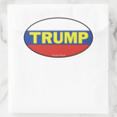トランプオーバルステッカー 楕円形シール (バッグ)