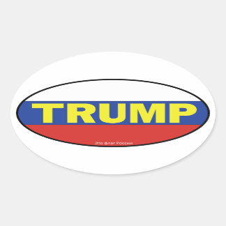トランプオーバルステッカー 楕円形シール