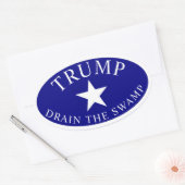 トランプオーバルトラックウィンドウのシール沼を排水 楕円形シール (封筒)