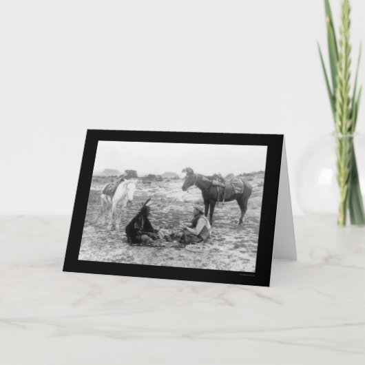 トランプカウボーイ&インディアン1915 カード (正面)