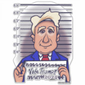 トランプカスタム切りステッカーの投票 シール (正面)