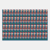 トランプカスタム顔写真小妖精や小人クリスマストおもしろいランプ ラッピングペーパーシート (正面2)