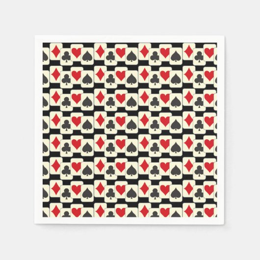 トランプカルテット スタンダードカクテルナプキン (正面)