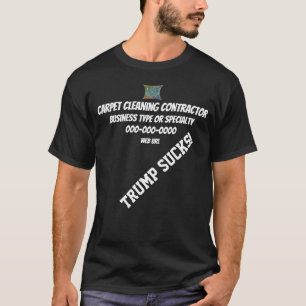 トランプカーペット清掃ビジネススタッフロゴ制服 Tシャツ