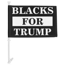 トランプカー国旗の黒人