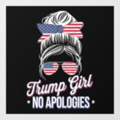 トランプガールいいえ謝罪メッシーバンレトロヴィンテージ ウィンドウサイン (シート)