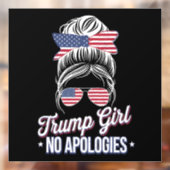 トランプガールいいえ謝罪メッシーバンレトロヴィンテージ ウィンドウサイン (シート2)