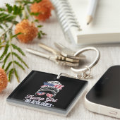 トランプガールいいえ謝罪メッシーバンレトロヴィンテージ キーホルダー (正面右)