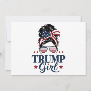 トランプガールお団子ヘア トランプ 2024年選挙 アメリカ 招待状