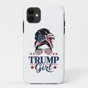 トランプガールお団子ヘア トランプ 2024年選挙 アメリカ iPhone 11 ケース
