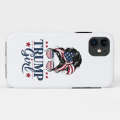トランプガールお団子ヘア トランプ 2024年選挙 アメリカ Case-Mate iPhoneケース (裏面(横))
