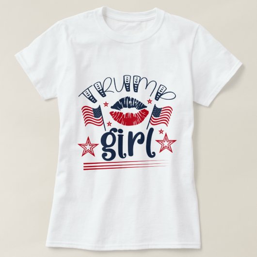 トランプガールガーリーデザイン Tシャツ (デザイン正面)