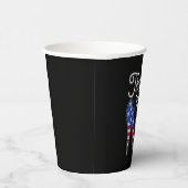 トランプガールハイヒールアメリカ国旗のパトきらきら光るリオ 紙コップ (右)