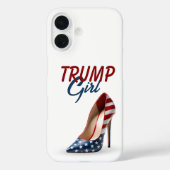 トランプガール旗ハイヒール靴 Case-Mate iPhoneケース (裏面)