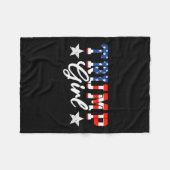 トランプガール（オンCk）トランプガールいいえ謝罪メガミー フリースブランケット (正面(横))