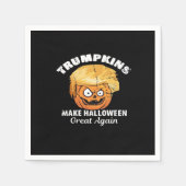 トランプキおもしろいンス・ハロウィーン大統領 スタンダードカクテルナプキン (正面)