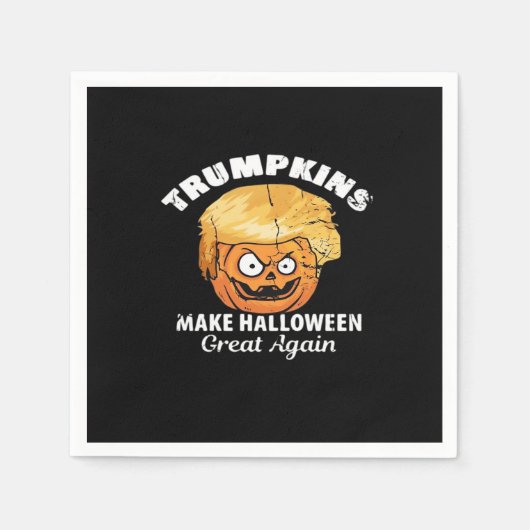 トランプキおもしろいンス・ハロウィーン大統領 スタンダードカクテルナプキン (正面)