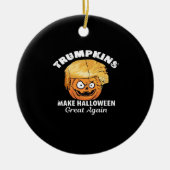 トランプキおもしろいンス・ハロウィーン大統領 セラミックオーナメント (正面)