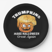 トランプキおもしろいンス・ハロウィーン大統領 ペーパープレート (正面)