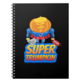 トランプキおもしろいンパンプキンヘッドハロウィーンの衣装クラス ノートブック (正面)