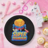 トランプキおもしろいンパンプキンヘッドハロウィーンの衣装クラス ペーパープレート (パーティー)