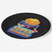 トランプキおもしろいンパンプキンヘッドハロウィーンの衣装クラス ペーパープレート (アングル)