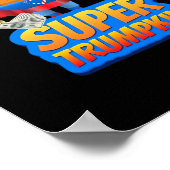 トランプキおもしろいンパンプキンヘッドハロウィーンの衣装クラス ポスター (角)