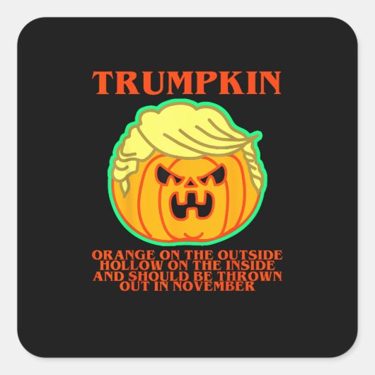 トランプキおもしろいン スクエアシール (正面)