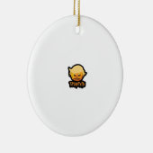 トランプキクラシックンレトロ – コスチュームスローガン セラミックオーナメント (右)