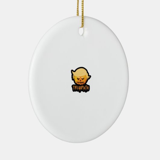 トランプキクラシックンレトロ – コスチュームスローガン セラミックオーナメント (右)