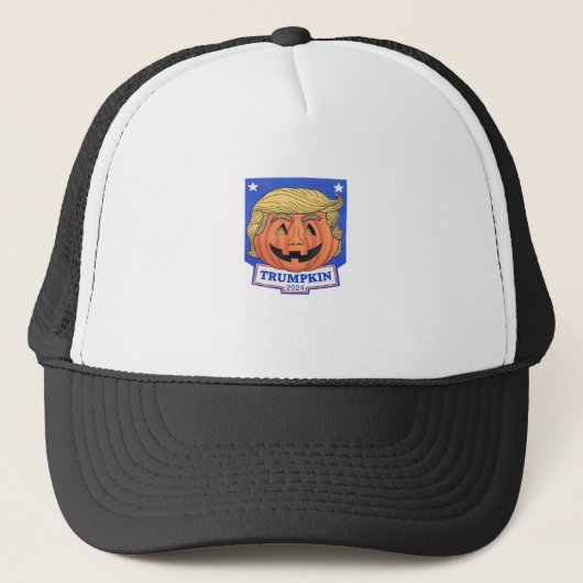 トランプキクラシックン引用文 – 面白いハロウィーン キャップ (正面)